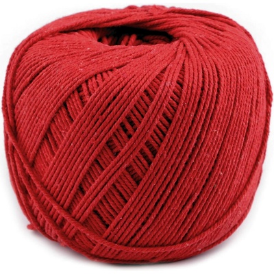 Bavlněná příze macrame Ø2-2,5 mm rozčesávací Varianta: 6 červená, Balení: 1 ks 47282/109633/238980