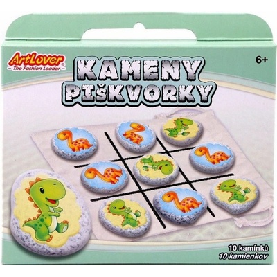 Kameny/piškvorky Dinosauři kreativní sada