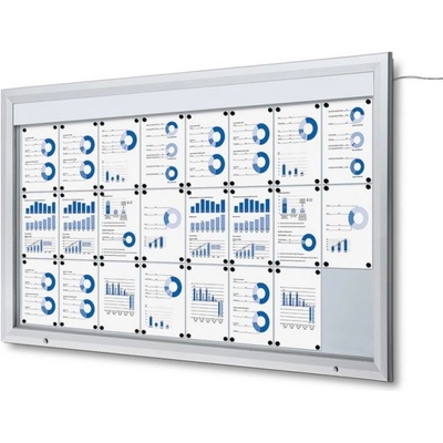 Jansen Display s.r.o. Vonkajšia vitrína SCT24xA4 s LED osvetlením