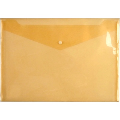 Папка джоб с копче Axent А4+ Опушено жълт (1303079-37-1402-26)