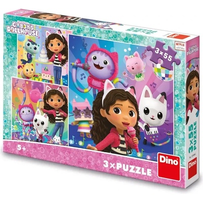 Dino - Puzzle 3x55 Gabi: Celebration - 40 - 99 piese