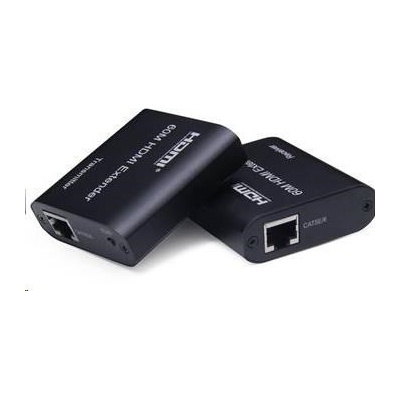 PremiumCord HDMI extender na 60m FULL HD 1080p přes jeden kabel Cat5e/ 6/ 6a/ 7, EDID nastavení khext60-7