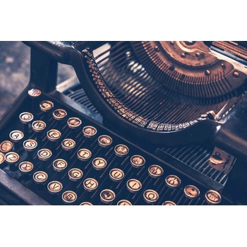 DIMEX ART s. r. o Флизелинов фототапет винтидж пишеща машина ii. 375 x 250 см