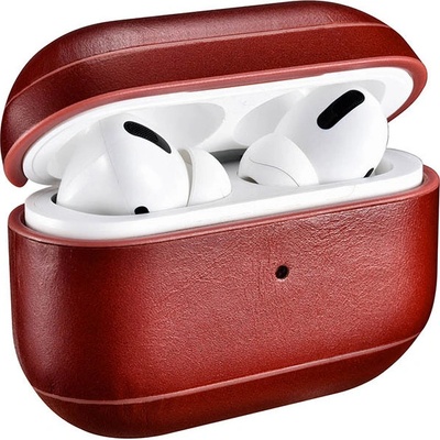 iCarer Kožené pouzdro na sluchátka AirPods Pro 01.14.IAP045-RD