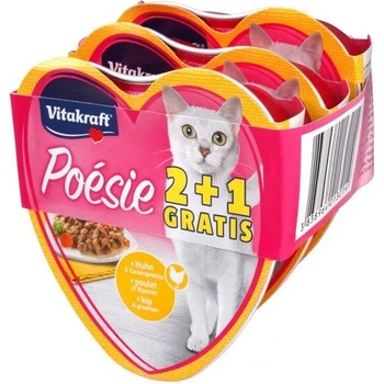 Vitakraft Poesie пастет пилешко с градински зеленчуци промокомплект 3 бр