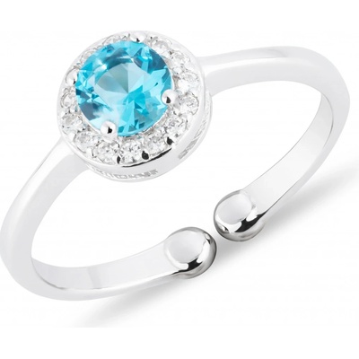 Olivie Dětský prstýnek MODRÝ Zirkon nastavitelný 4726