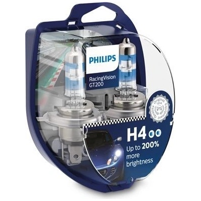 Philips RacingVision GT200 H4 P43t-38 12W 60/55W 12342RGTS2 2ks