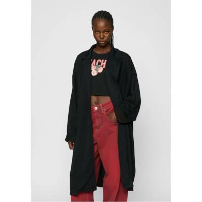 Urban Classics Women's Modal Terry Oversized Coat Black čierna