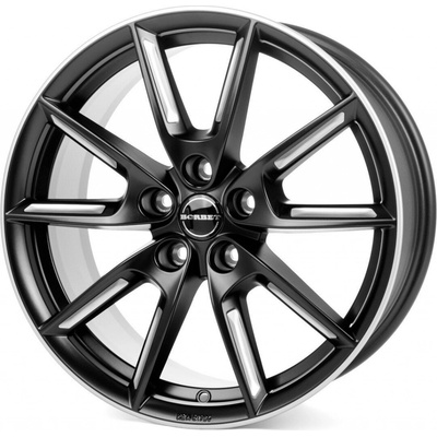 Borbet LX 8x19 5x108 ET45 black matt silver spoke rim