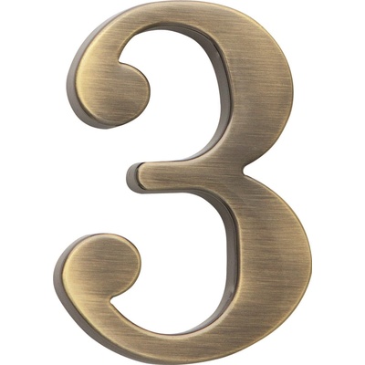 COBRA číslice 5cm Povrch: OFS - bronz česaný, Prevedenie: 3