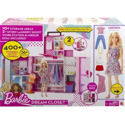 Mattel Комплект за игра Barbie, Гардероб мечта за всяка жена, 172446