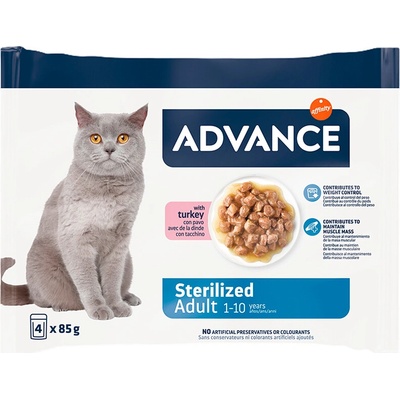 Advance CAT Sterilized morčacie 4 x 85 g