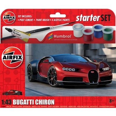 Airfix Bugatti Chiron Starter Set auto A55005 1:43