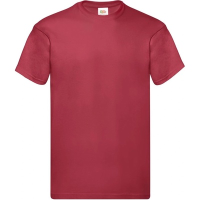 Fruit of the Loom triko pánské Original T tmavě červené