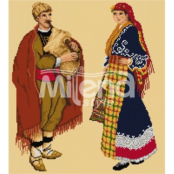 Milena Style Родопска носия - гоблен със схема конци Ariadna 1: 1