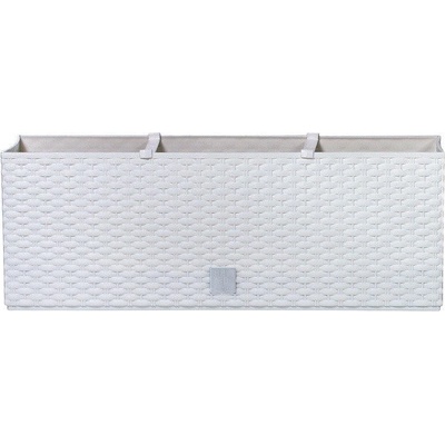 PROSPERPLAST Plastové samozavlažovací truhlíky Rato Case bílý 80 x 33 cm