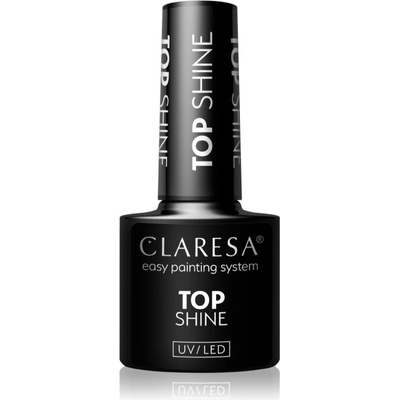 Claresa UV/LED Top Shine gelový vrchní lak na nehty lesklý 5 g