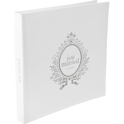 Santex Книга за гости Just married, сребро