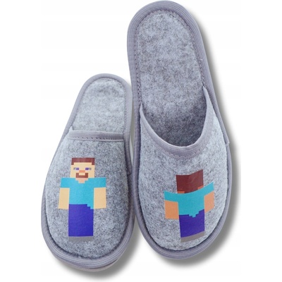 Detské papuče ľahké #MINECRAFT Filcové šľapky
