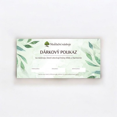 Dárkový poukaz na nákup zboží 2000 Kč