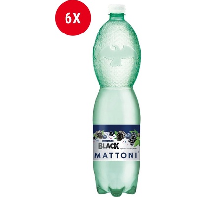 Mattoni Black s příchutí černých plodů jemně perlivá 6 x 1,5 l