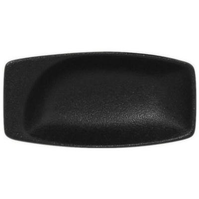 RAK Porcelain Talíř obdélný 11 x 5,5 cm černá RAK-NFMZMR11BK