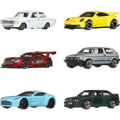 Mattel Hot Wheels Silver Series Euro Style Set 6ks