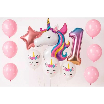 Amscan Buket Jednorožec fóliové balónky