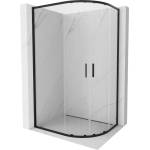 Mexen Exo-S Duo асиметрична полукръгла плъзгаща се душ кабина 120 x 80 см, (8132-120-080-70-00)