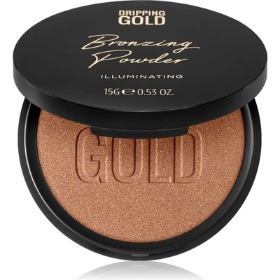 Dripping Gold Luxury Tanning Bronzing Powder компактна бронзираща пудра за тяло и лице цвят Illuminating 15 гр