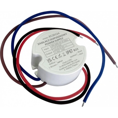 Napájecí zdroj FI60 10W 12V IP67 pro LED pásky - voděodolný IP67 EC20126
