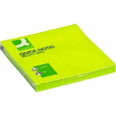 Q-CONNECT Bloček Q-CONNECT neónové 76x76mm zelené (QC010515)