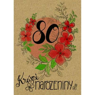 Baloušek BeBechy - přání 80, A6, kraftový papír