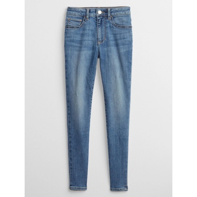 GAP Dětské džíny high rise jeggings Modrá – Zboží Mobilmania