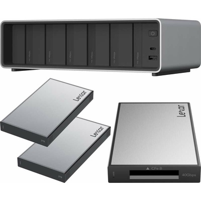 Lexar Professional Workflow Pro with CFexpress Type B reader and 2x2TB, F800/740/2x502T-2TB