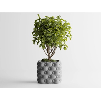 Кашпа Chesterra Голяма, 136x136xH118мм- Сив