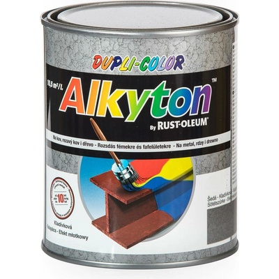Alkyton kladívková a kovářská barva na rez 0,75 l šedá