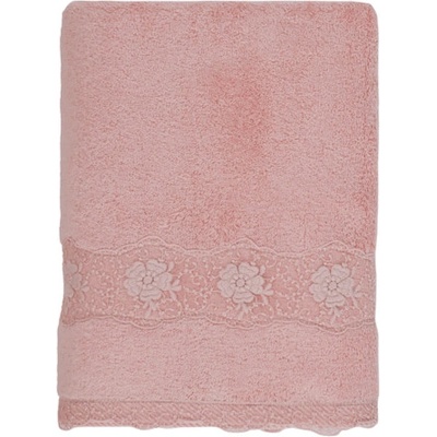Soft Cotton osuška Stella s krajkou 85 x 150 cm růžová rose