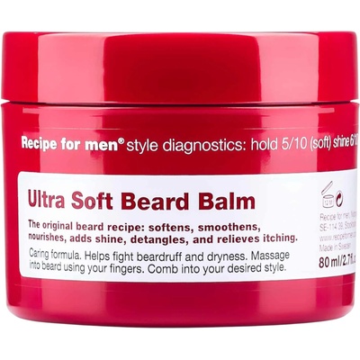 Recipe For Men Recipe For Men, Ultra Soft Beard Balm, Beard Balm, Softening, 80 ml