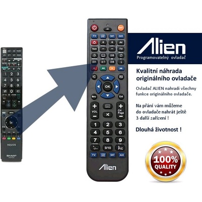 Diaľkový ovládač Alien Sharp GA959WJSA