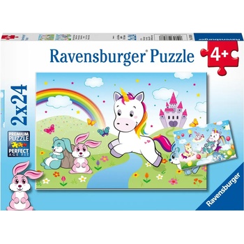 Ravensburger - Puzzle 2x24 Fairytale unicorn - 40 - 99 piese