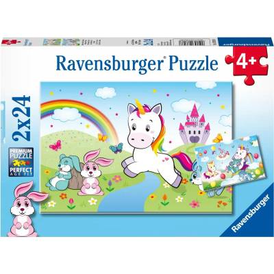 Ravensburger - Puzzle 2x24 Fairytale unicorn - 40 - 99 piese