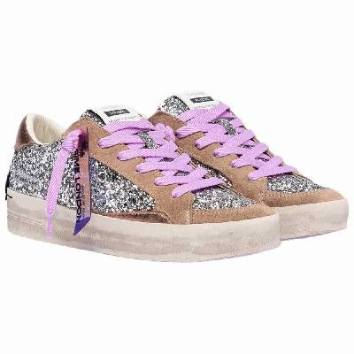 Маратонки Crime london SK8 Deluxe trainers - Silver (Silver)