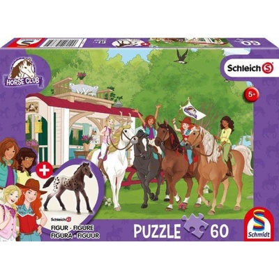 SCHMIDT Schleich Setkání + figurka Schleich 60 dílků