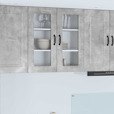 vidaXL Панел за миялна машина Kalmar Циментено сиво 80 x 31 x 80 см (884717)