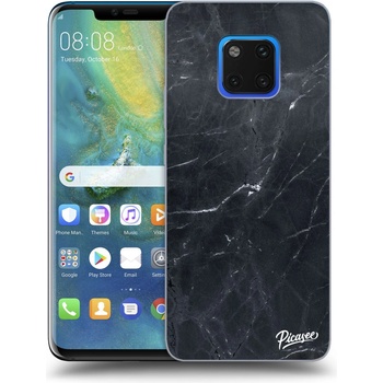 Pouzdro Picasee silikonové Huawei Mate 20 Pro - Black marble černé