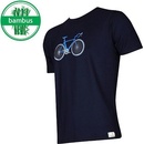 Lonka tričko Fuzzy bambus tmavě modrá