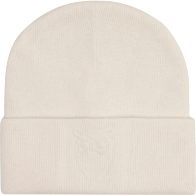 KnowledgeCotton Apparel Зимна шапка (beanie) Knowledgecotton apparel Embossed Owl DL Wool Beanie - Egret - размер One Size (904-4953-0411)