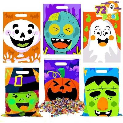 Halloweenské dárkové sáčky - 72 ks
