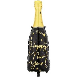 Party Deco Фолиев Балон "Шампанско Happy New Year (FB164)